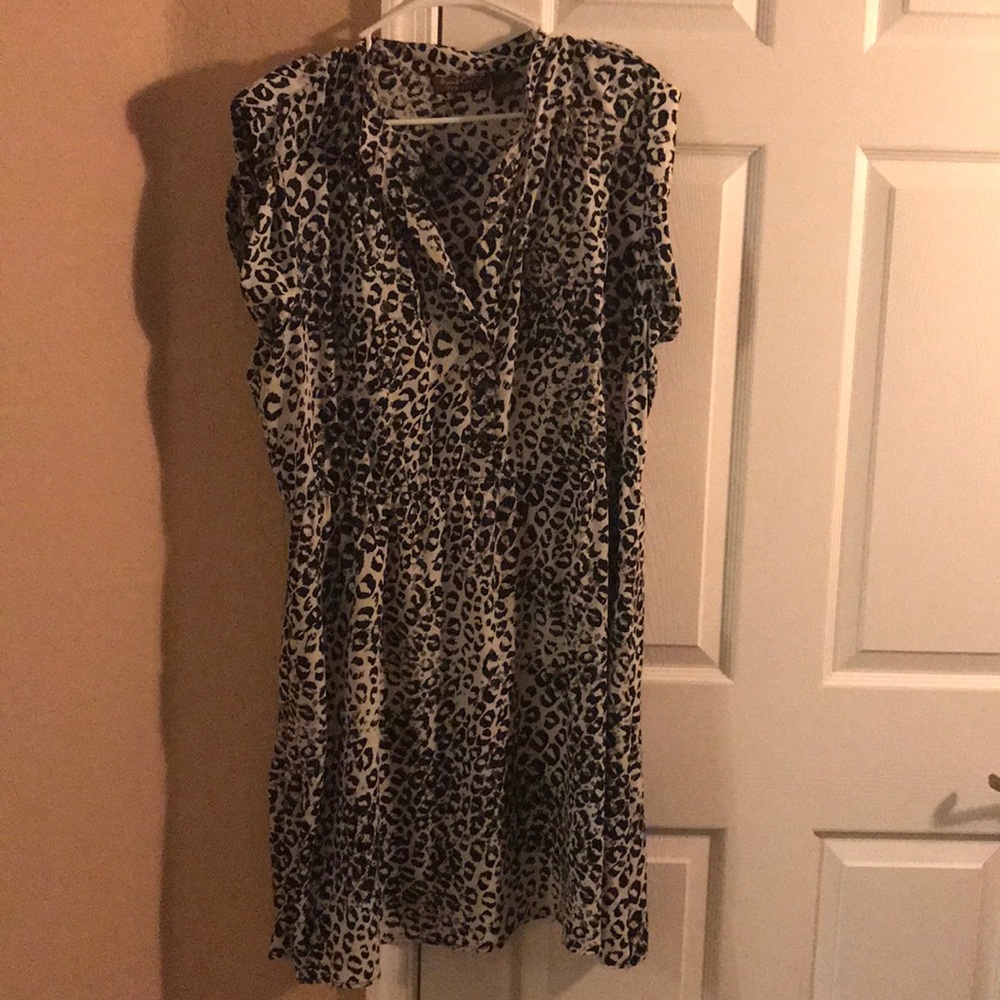 Plus size print dress